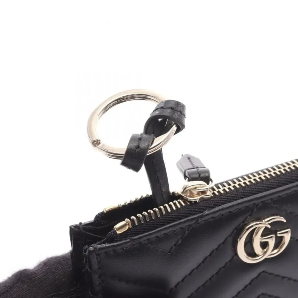 Gucci Leather Double G Keyring Card Case - Picture 3 of 5